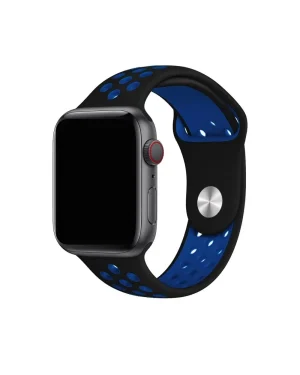 Black blue sport band active smartwatch strap with ventilation holes