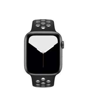 Black Grey Sport Band Active For Apple Watch Front