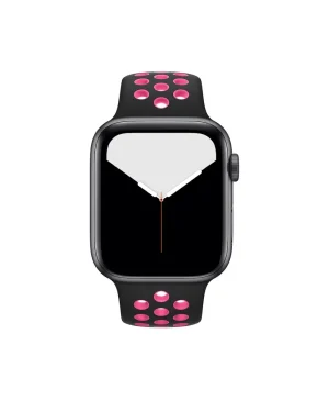 Black Pink Blast Sport Band Active For Apple Watch Front