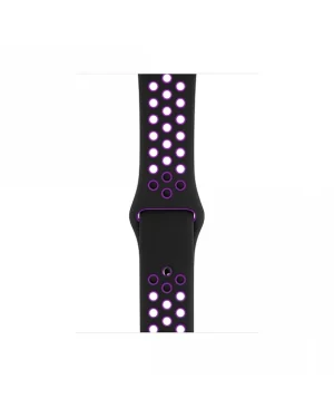 Black Purple Sport Band Active For Apple Watch Strap