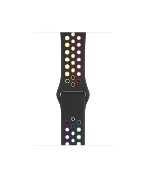 Black Rainbow Pride Sport Band Active For Apple Watch Strap