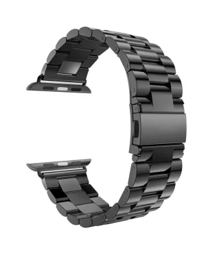 Black Stainless Steel Band For Apple Watch Strap