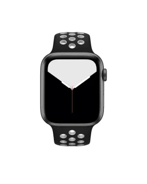 Black White Sport Band Active For Apple Watch Front