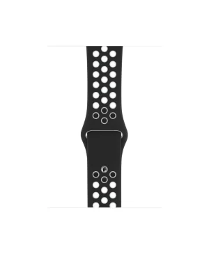 Black White Sport Band Active For Apple Watch Strap
