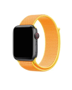 Apple Watch sport loop band canary yellow nylon woven strap