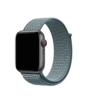 Apple Watch with celestial teal sport loop band woven nylon strap
