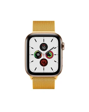 Classic Gold Milanese Loop For Apple Watch Front