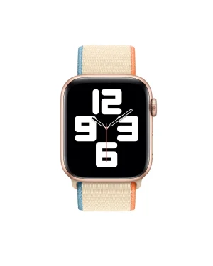 Cream Sport Loop For Apple Watch Front
