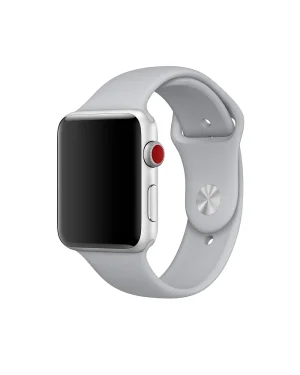 Apple Watch Series 3 silver aluminum fog sport band smartwatch