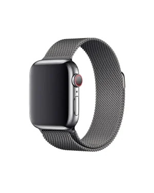 Gun metal Milanese loop stainless steel mesh watch band strap
