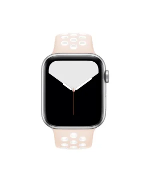 Light Pink White Sport Band Active For Apple Watch Front