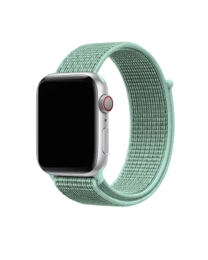 Apple Watch sport loop band in marine green nylon material