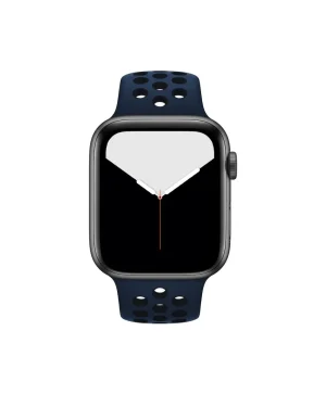 Midnight Blue Black Sport Band Active For Apple Watch Front