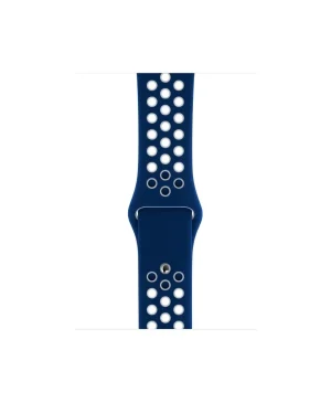 Midnight Blue White Sport Band Active For Apple Watch Strap
