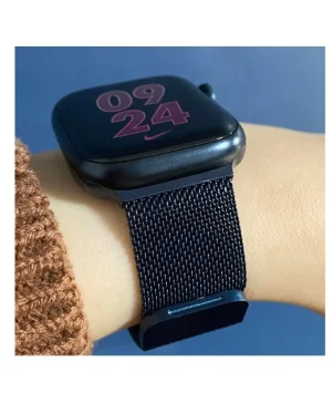 Midnight Milanese Loop For Apple Watch