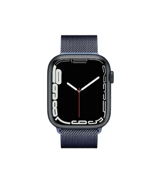 Midnight Milanese Loop For Apple Watch Front
