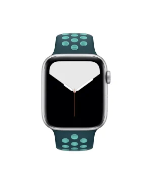 Midnight Turquoise Aurora Green Sport Band Active For Apple Watch Front