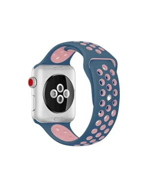 Ocean Blue Light Pink Sport Band Active For Apple Watch