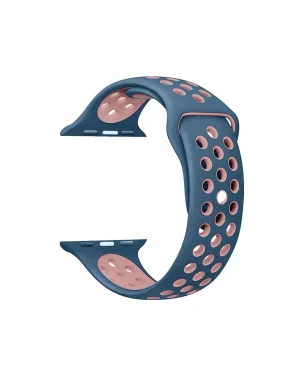 Ocean Blue Light Pink Sport Band Active For Apple Watch