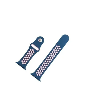 Ocean Blue Light Pink Sport Band Active For Apple Watch Strap