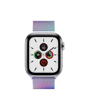 Rainbow Milanese Loop For Apple Watch Front