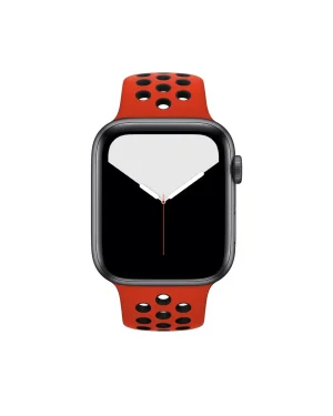 Red Black Sport Band Active For Apple Watch Front