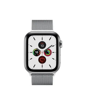 Silver Milanese Loop For Apple Watch Front