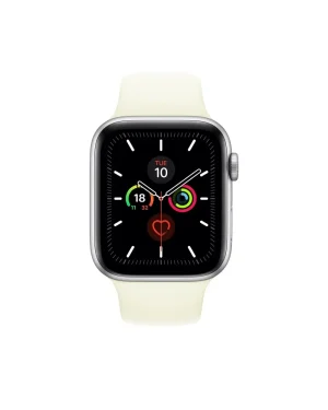 Soft White Sport Band For Apple Watch Front