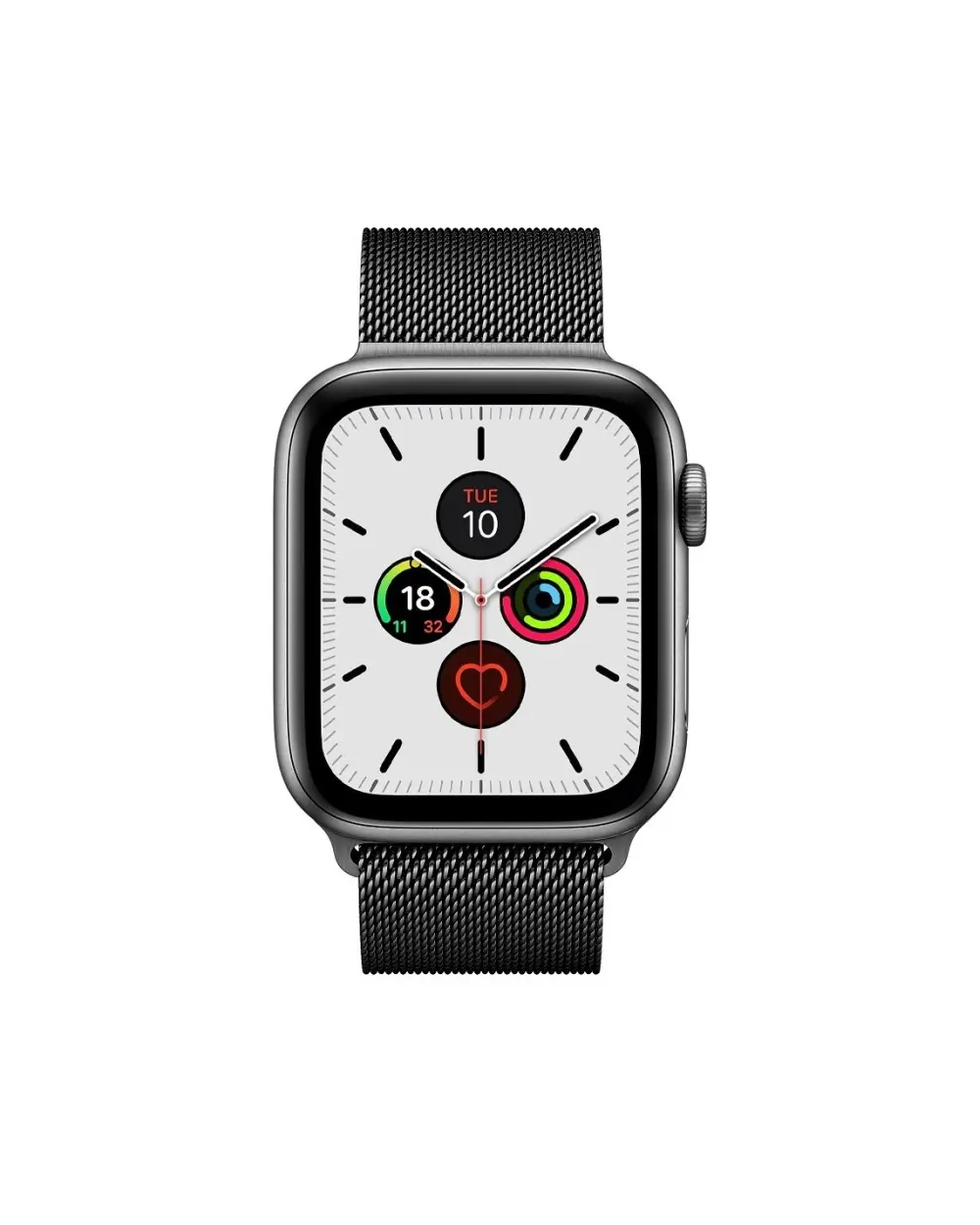 Space Grey Milanese Loop For Apple Watch Front