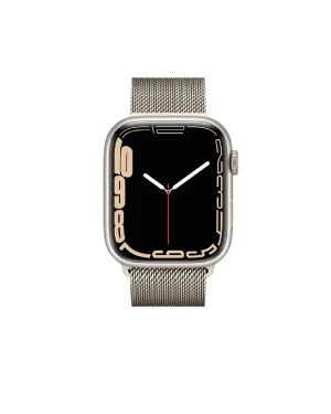 Starlight Milanese Loop For Apple Watch Front