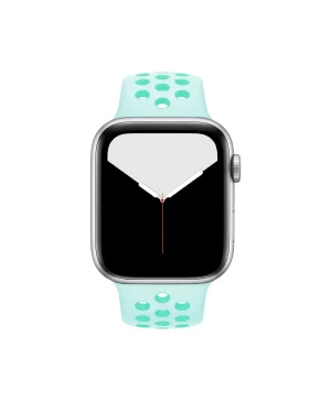 Teal Tint Tropical Twist Sport Band Active For Apple Watch Front