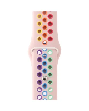 Vintage Rose Rainbow Pride Sport Band Active For Apple Watch Strap