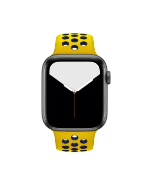 Yellow Midnight Blue Sport Band Active For Apple Watch Front