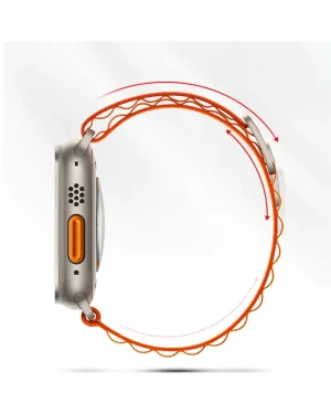 Alpine Loop Band For Apple Watch In Orange
