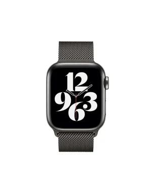Black Red Black Milanese Loop For Apple Watch Front