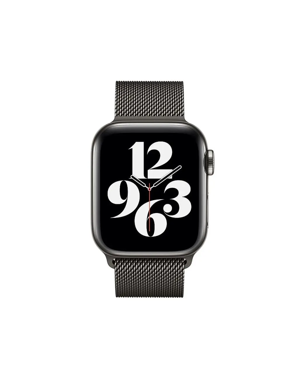 Black Red Black Milanese Loop For Apple Watch Front