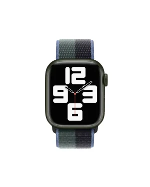 Midnight Eucalyptus Sport Loop Band For Apple Watch Front