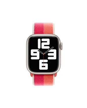 Nectarine Peony Sport Loop Band For Apple Watch Front