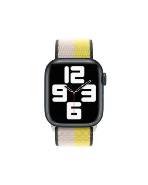 Oat Milk Lemon Zest Sport Loop Band For Apple Watch Front