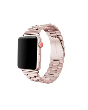 Rose gold stainless steel band for Apple Watch smartwatch