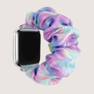 Satin Scrunchie Strap Purple Blue Siennaj