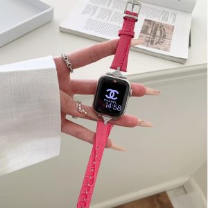 Sophia Leather Strap Crimson Siennaj