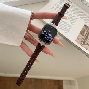 Sophia Leather Strap Dark Brown Siennaj