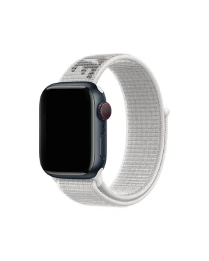 Apple Watch Series 7 sport loop band summit white fabric strap