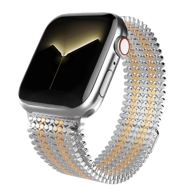 Zoe Magnetic Strap Silver Vintage Rose Gold Siennaj